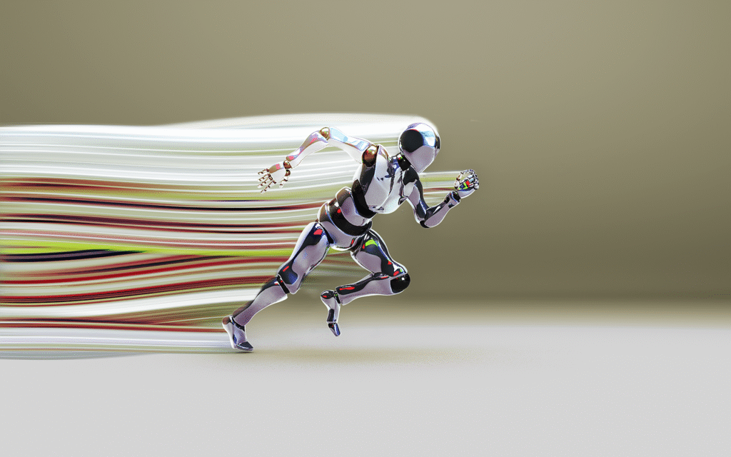 bot, running bot, light ribbon, bot, bot, bot, bot, bot