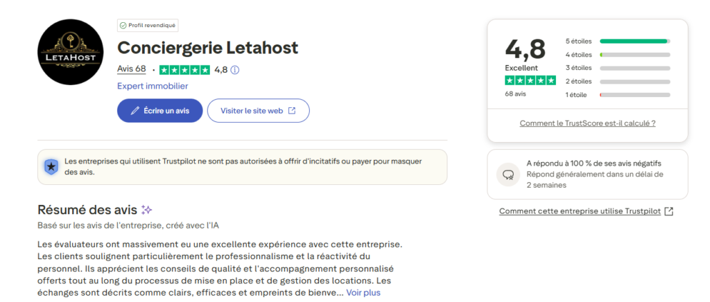 avis letahost trustpilot